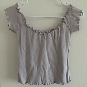 Lavender On or Off-the-shoulder Top